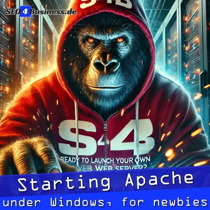 Gorilla im S4B-Hoodie startet Apache auf Windows