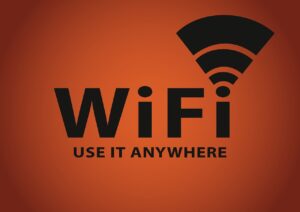 Wi-Fi-Symbol mit Netzwerkwellen