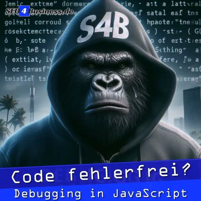Programmer troubleshooting JavaScript