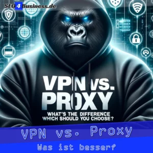 Gorilla mit 'VPN vs. Proxy' Hoodie