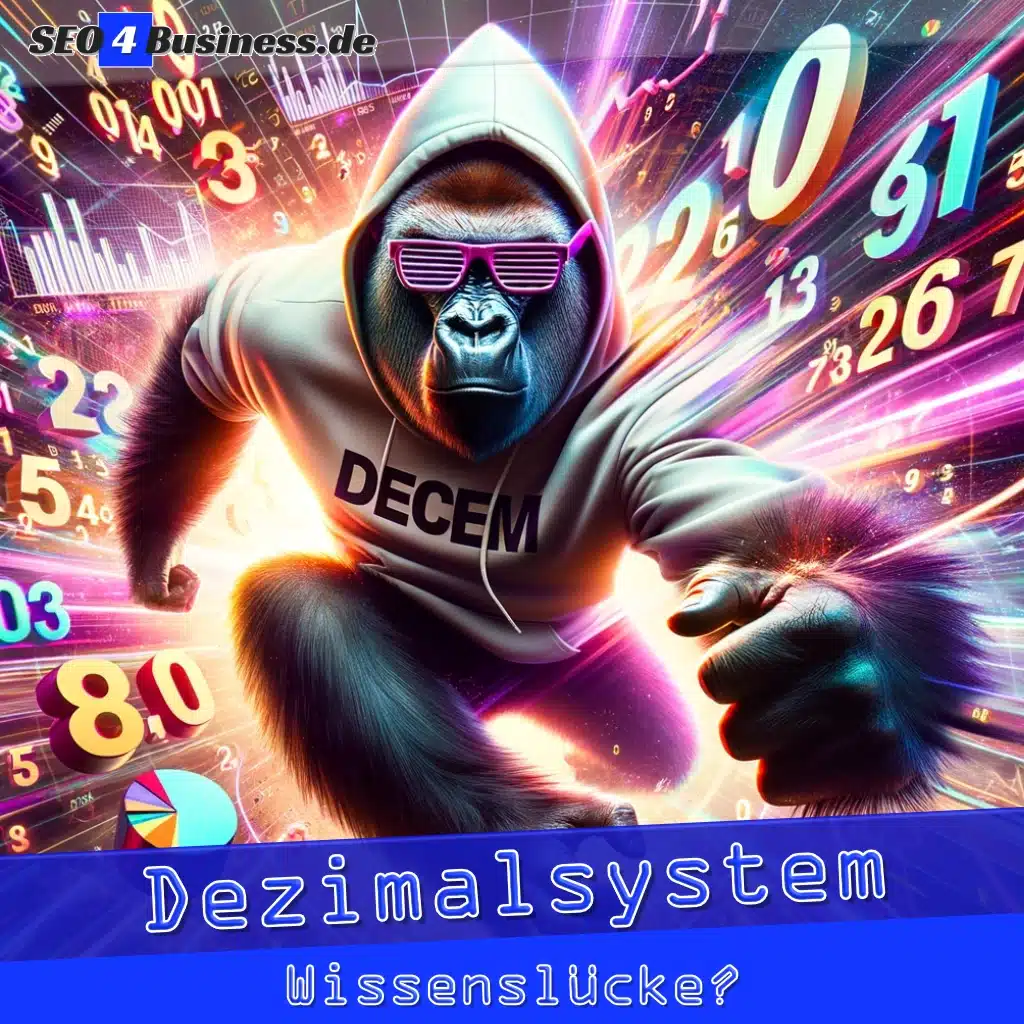 Dynamische gorilla in het decimale systeem-hoodie