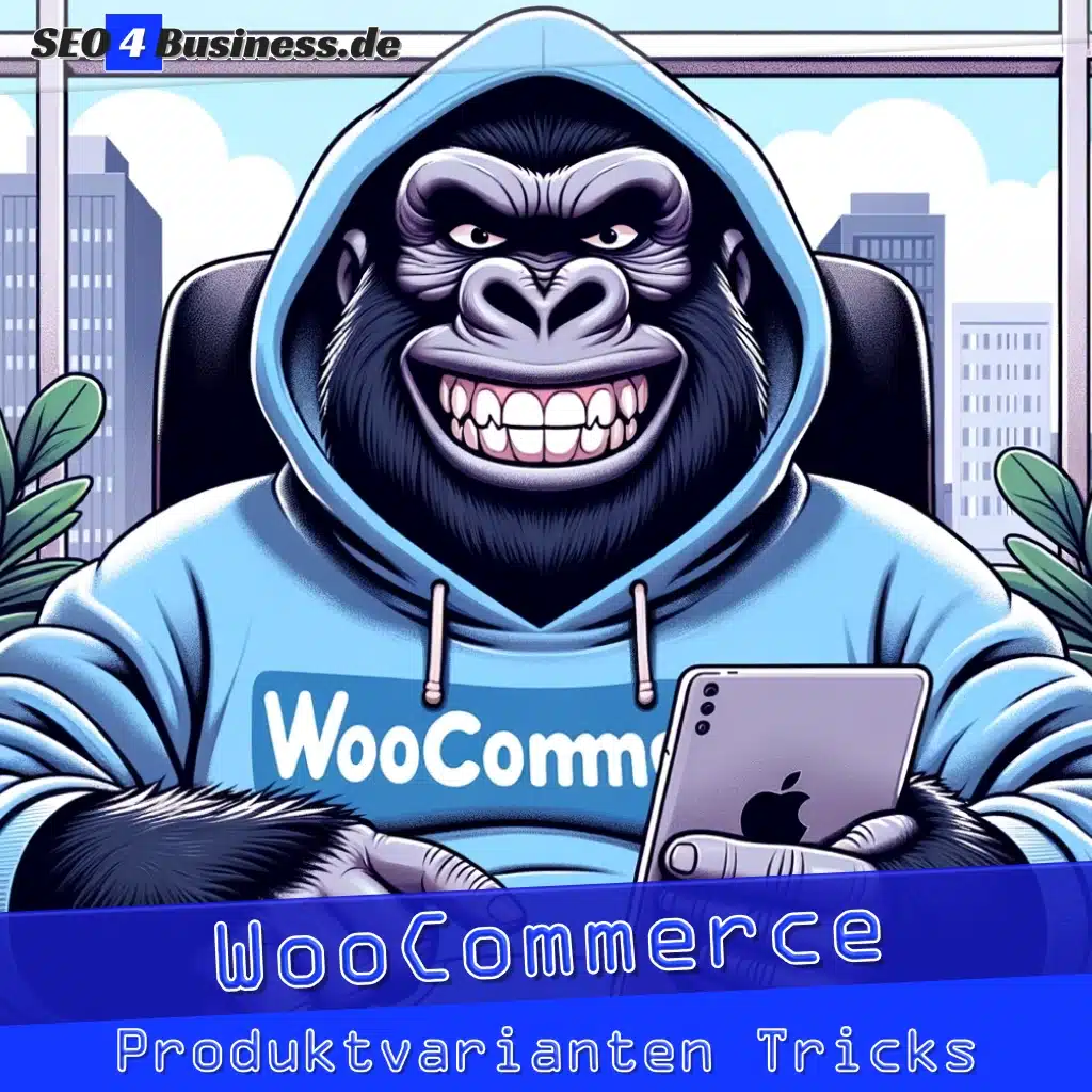 Gorilla freut sich über einfache WooCommerce Produktvarianten-Verwaltung