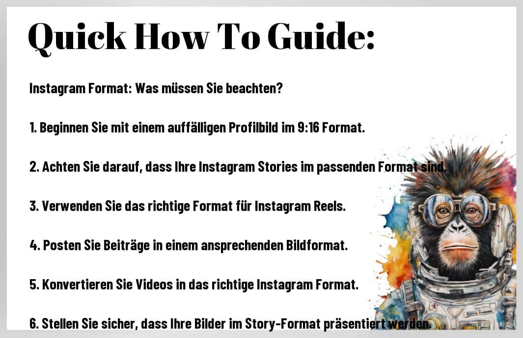 Verpassen Sie nicht die Chance, Ihre Instagram-Performance radikal zu verbessern! Wenn Sie jetzt nicht die richtigen Formate nutzen, könnten Ihnen wertvolle Reichweite und Follower durch die Lappen gehen. Ich verrate, wie Sie Ihre Inhalte optimal präsentieren, bevor Ihre Konkurrenz Ihnen den Rang abläuft. Lassen Sie sich nicht abhängen – maximieren Sie Ihre Instagram-Erfolge, bevor es zu spät ist und Sie den Anschluss verlieren!