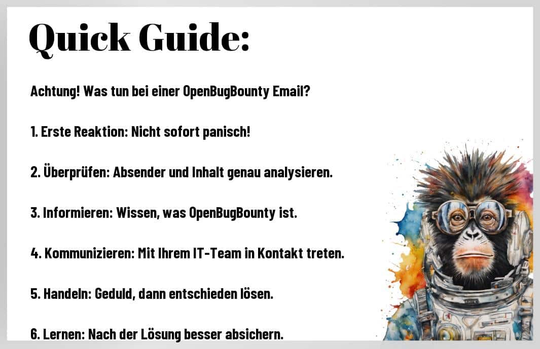 Sie haben eine OpenBugBounty-Meldung erhalten und wissen nicht, was das für Ihre Website bedeutet? Verpassen Sie nicht die Chance, herauszufinden, was wirklich hinter diesen E-Mails steckt. Es könnte Ihre Website in Gefahr sein! Wer jetzt nicht handelt, könnte einen entscheidenden Fehler machen. Lassen Sie sich dieses Wissen nicht entgehen und sichern Sie sich einen entscheidenden Vorsprung im Hinblick auf IT-Sicherheit.