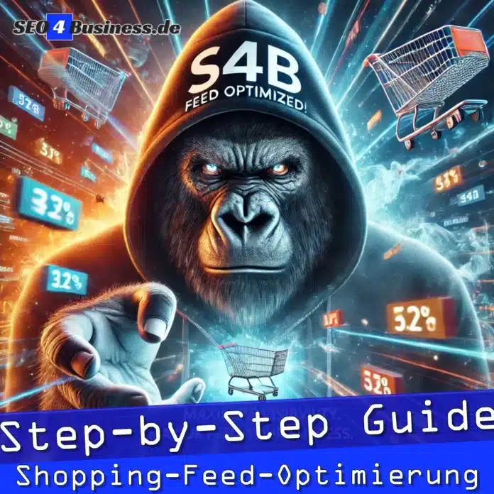 Gorilla im S4B-Hoodie optimiert Shopping-Feed